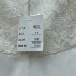 David's Bridal  Illusion Lace Tank Wedding Dress Size 14 Style WG3711 Photo 6