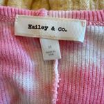 Hailey & Co. Unique Ribbed Pink Tie-Dye Women's Top Photo 3