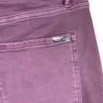 White House | Black Market WHBM SZ 8 Skinny Crop Jeans Hi-Rise Stretch Zip-Fly Pocket Ruched Ankles Purple Photo 7