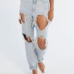 BDG High-Rise Mom Jean Destroyed Light Wash Photo 0