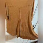 Free People  Tan/Mustard Cold Shoulder Tee Photo 6