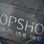 Topshop  Black White Gingham Seersucker Sleeveless Skater Dress Size 8 Rockabilly Photo 7