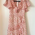 Princess Polly  Kalina Ruffle Neckline Flutter Sleeve Mini Dress Size 2 Photo 3