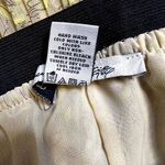 American Rag Stretchy Waist Yellow Floral Pleated Retro Midi Skirt Sz SM Photo 3