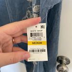 NWT | Style &‎ Co women’s lightweight embroidered open kimono cardigan medium Blue Photo 5