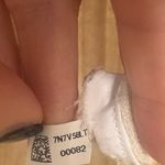 American Eagle  Cream Ribbed Button Front Cropped Cardigan Minimalist S Photo 4