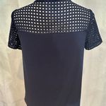 MICHAEL Michael Kors Navy Short Sleeve Top Blue Photo 4