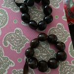 Black and brown stretchy beaded bracelets Photo 0
