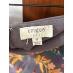 Umgee  Embroidered Linen Cotton Mini Skirt Gray Size Medium boho Photo 3