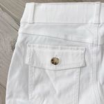 Spanx  Stretch Twill Cropped Wide Leg Pant Bright White 20312Q Size Medium Petite Photo 12