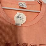 Aerie Offline by  Shirt‎ Womens Peach Pink Dance Club Waffle Knit Thermal Small Photo 4