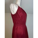 Women’s Wine Red Aline Pleated Chiffon Gown 6 Photo 3