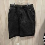 Foxy vintage 80s Chic USA black denim pleated skirt pockets good quality Size undefined Photo 4