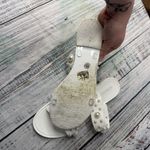 Olivia Miller  White Pearl Slide Sandals Womens 9 Photo 2