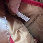 joy & iman  Red leather expandable bag Photo 7