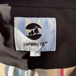 Saphirose Trench Black Windbreaker Jacket | Outdoor Raincoat Coat Small Photo 11