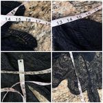 Xhilaration  Black Lace Kimono Cardigan M Goth Whimsy Grunge Y2K Dark Coquette Photo 5