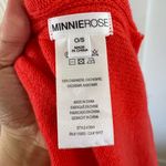 Minnie Rose  coral red cashmere poncho Photo 3