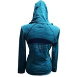 Billy Reid REI Women's Turquoise Hooded‎ Athletic Pullover Quarter-Zip Jacket XS Photo 1