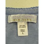 Carole Hochman Nightgown Long Sleeve Blue Floral Knit Henley Sleepwear Womens L Size L Photo 6