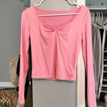 SheIn Scrunched Pink Long Sleeve Photo 0