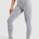 Gymshark Fleur Texture Leggings Charcoal Marl Women's Size Medium Photo 0