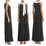 Ted Baker  Hilarny Maxi Column Dress with Bow Front US Size 4 Black Baker Size 1‎ Photo 5