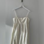 Reformation  NWT White Cotton Sleeveless Dress 10 Photo 2