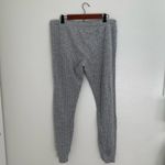 Anthropologie Waffle Knit Gray Jogger Sweatpants Size Large Photo 1