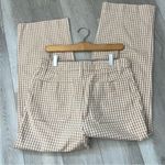 Madewell Wide-Leg Pants slim emmett gingham womens Beige (size 29) minimalist Photo 7