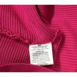 Pink Rose  Sweater Women Medium Pink Ribbed Cropped Colorful Preppy Office Casual Photo 6
