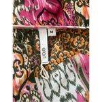 Elan  Pink and Orange Patterened‎ Kimono Sleeve Romper Photo 4