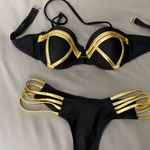 Bikini Set Black And Gold Photo 0
