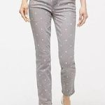J.Crew  Vintage Straight Size 29 Gray Polka Dot Jeans Photo 0