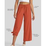 Willit Wide Leg Pants Womens S Red Orange Pull On Loose Beach Resort UPF 50+ Photo 2