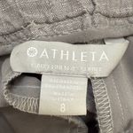 Athleta Cabo Linen 4" Short Women's 8 Gray Pockets Lightweight Activewear Beach Photo 10