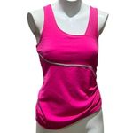 Oakley Women's Athletic Tank Top Pink/Grey S Built-in Bra Racerback Photo 6