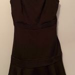 DO+BE Black Strapless Zipper Back Flowy Bottom Sweetheart Mini Tube Dress Photo 1