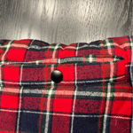 Skies Are Blue  Plaid Fleece-Lined Puffer Vest Red Navy – Size Small – EUC Photo 11