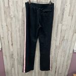 Ralph Lauren Lauren  Black Pink Stripe Pull On Sweatpants Y2K Womens XS Photo 4