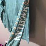 Magellan outdoors  Women Blue/Green Long Sleeve Boyfriend Fit Shirt size XS. Photo 2