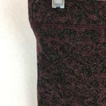 Free People  Wine & Black Knit Jacquard Flair Hem Wide Leg Pants S Photo 4