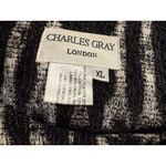 Charles Gray London size XL jacket swing blazer Animal Print Statement Party Photo 7