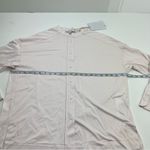 Max Mara Light Pink Edmea Button Down Blouse Medium Striped Mandarin Collar NEW Photo 9