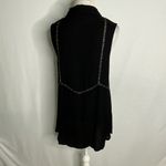 Honey Belle Black Sleeveless Hi/Lo Flowy Top Small Photo 5