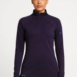 Nike  Pro Dri-Fit Purple 1/4 Zip Women's Pullover L Photo 0