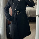 Guess Wool Wrap Pea Coat | Size Medium Photo 0