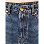 Ganni Dark Indigo Heavy Denim Straight Leg Jeans Women's Size 28 Photo 3