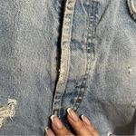 Diesel Saddle Vintage Distressed Raw Hem Button fly Denim Shorts Photo 8