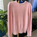 Bebe  fuzzy pink sweater Photo 4